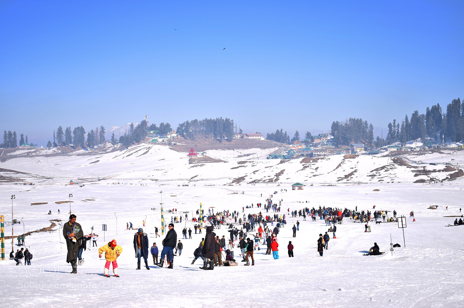 Nikon D3300 sample photo. Snow at gulmarg kashmir photography