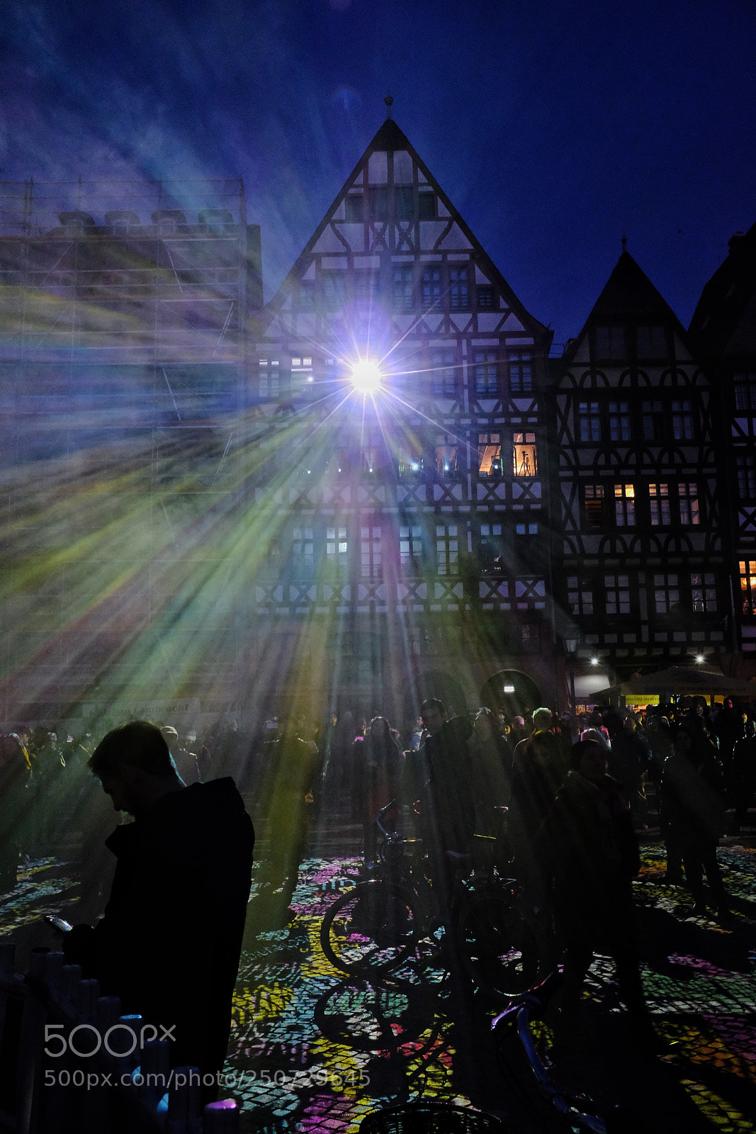 Fujifilm X100F sample photo. The biker#luminale#frankfurt photography