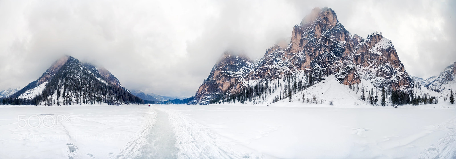Canon EOS 5D Mark II sample photo. Panoramic view of braies photography