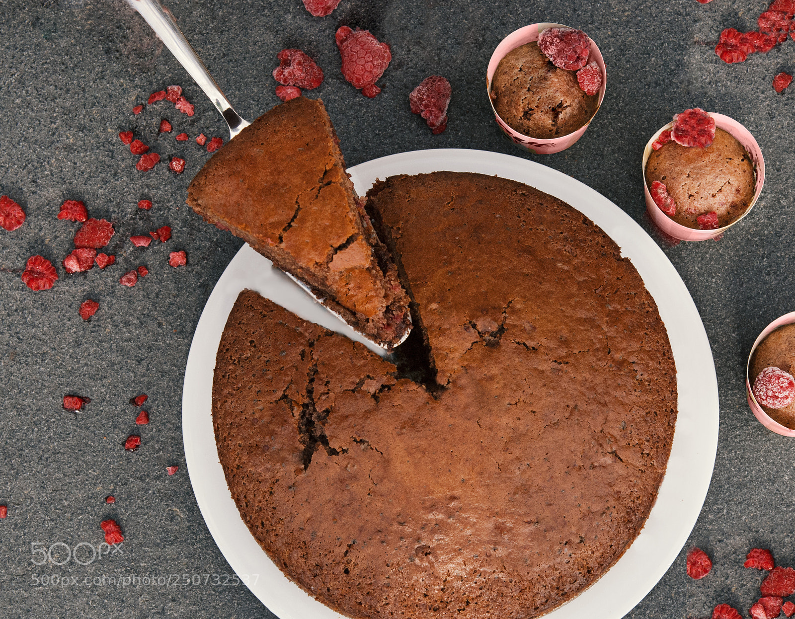Nikon D80 sample photo. Raspberry cake photography