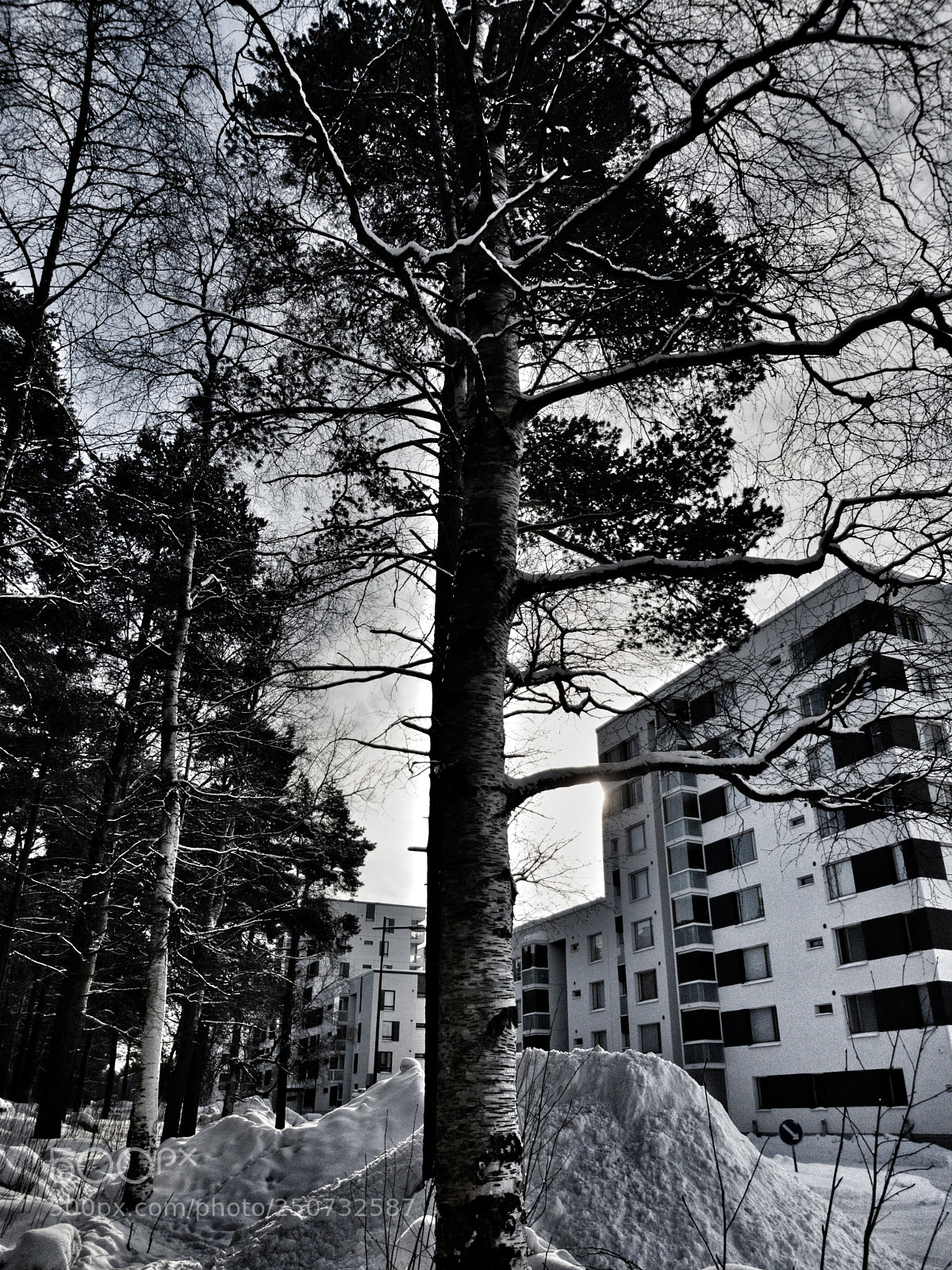 Samsung Galaxy S8 sample photo. Urban snowfall photography