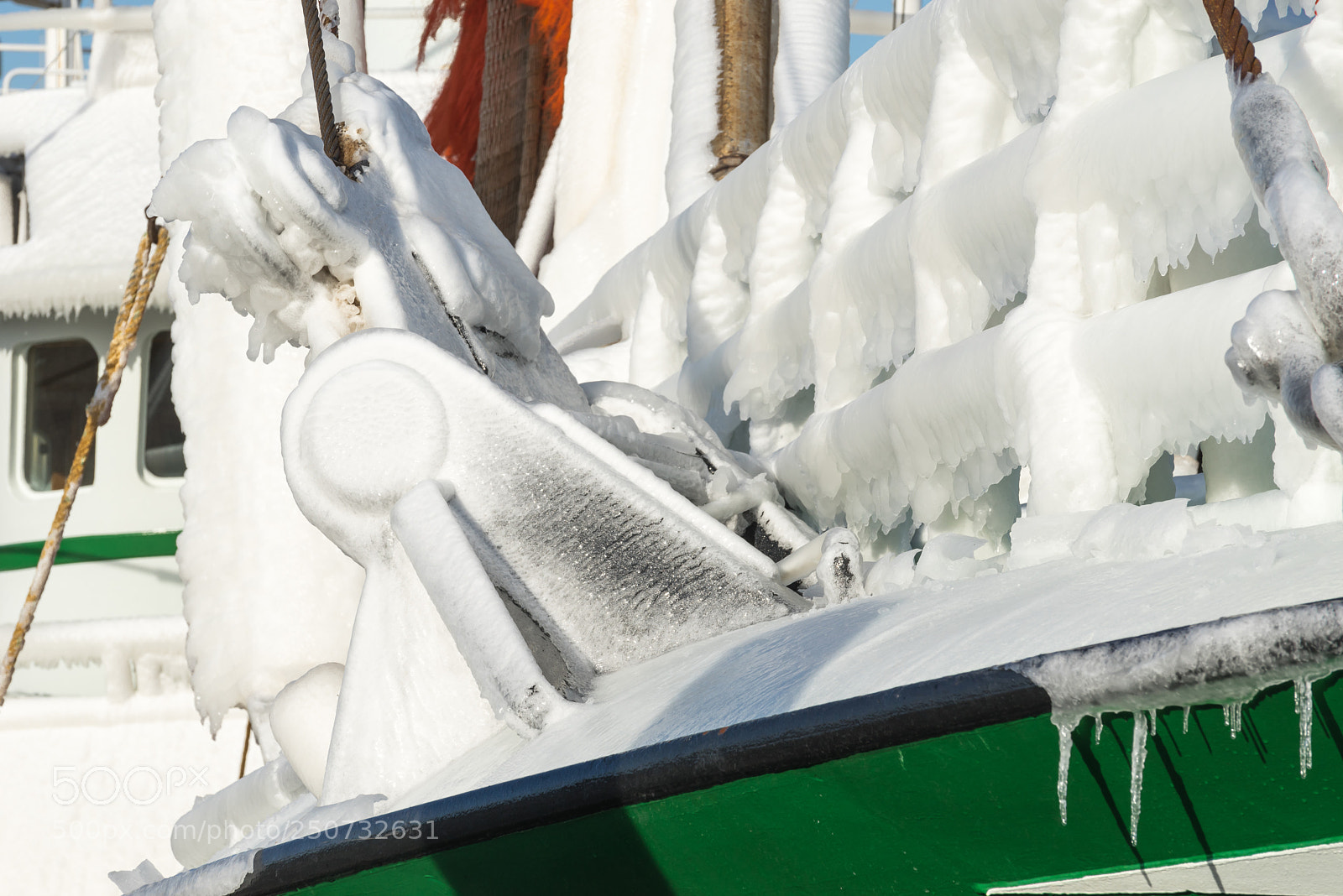 Sony a7R sample photo. Frozen fishing boat photography