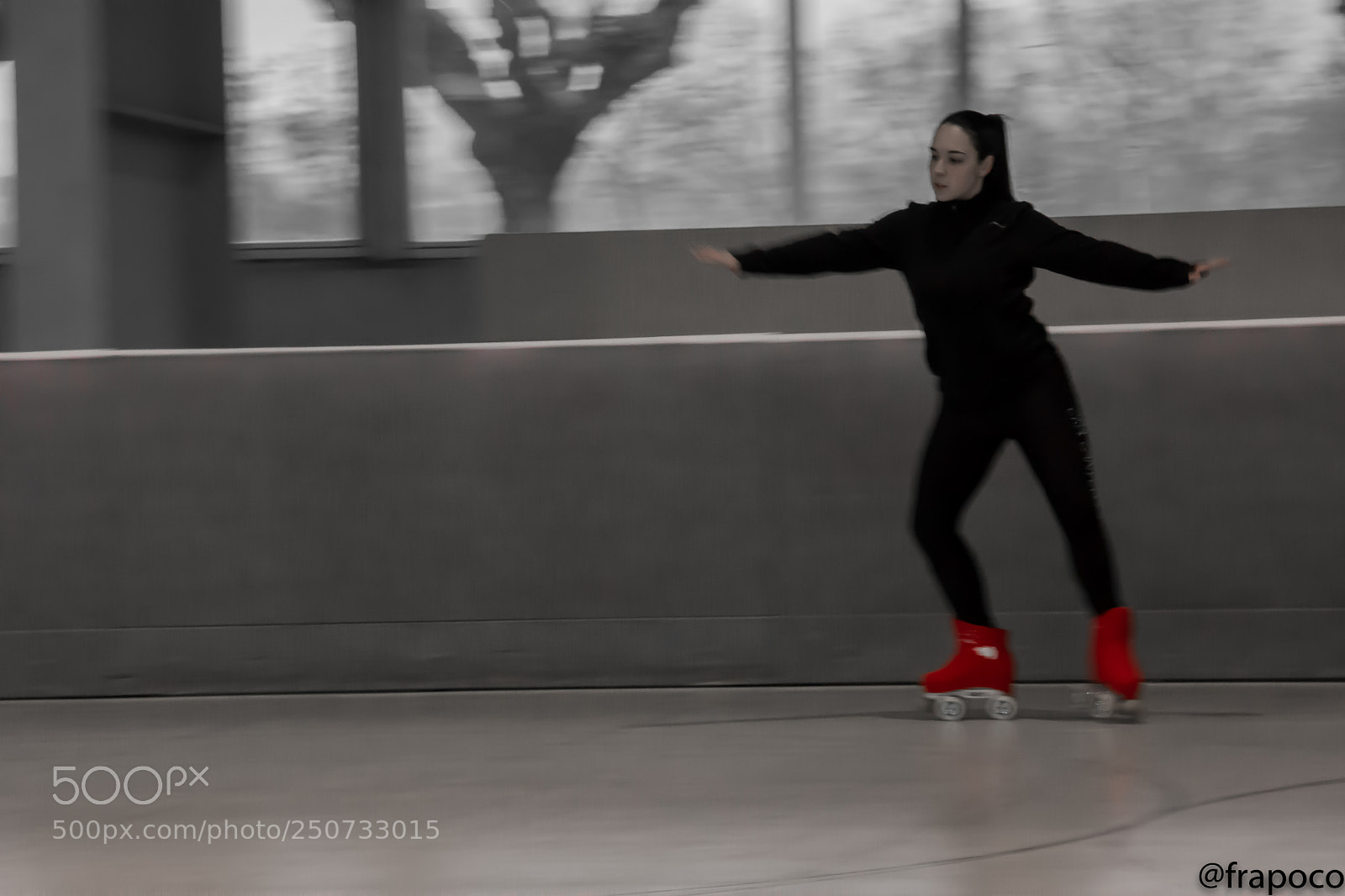 Nikon D7200 sample photo. Red roller skates photography