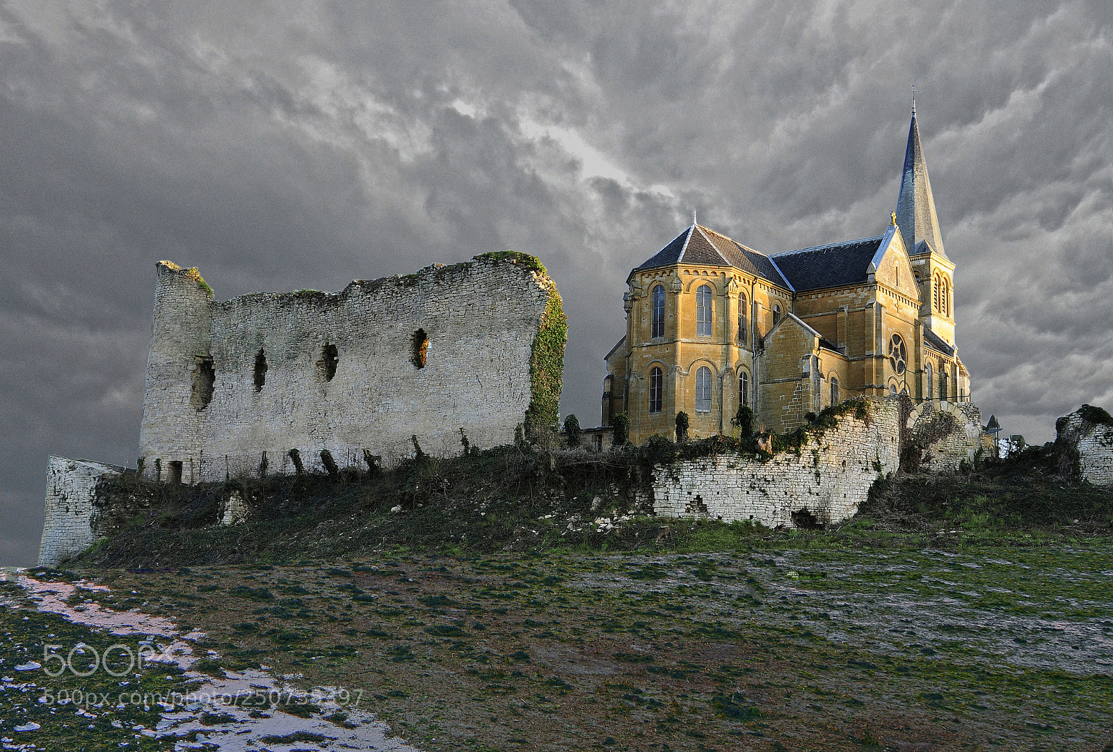 Nikon D300 sample photo. Old church photography