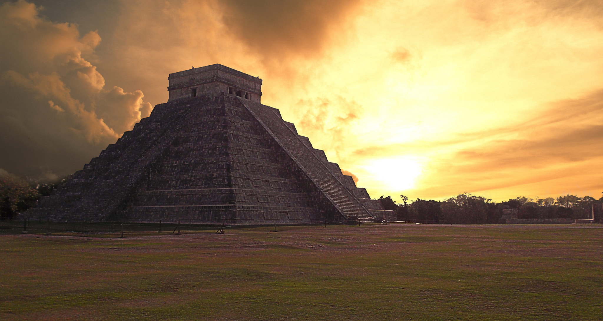 Nikon Coolpix S30 sample photo. Ancient chichenitza sunset photography