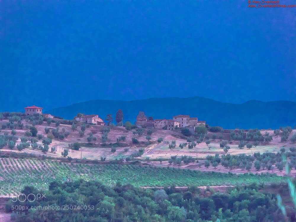 Olympus OM-D E-M1 Mark II sample photo. Night falling in pontassieve photography