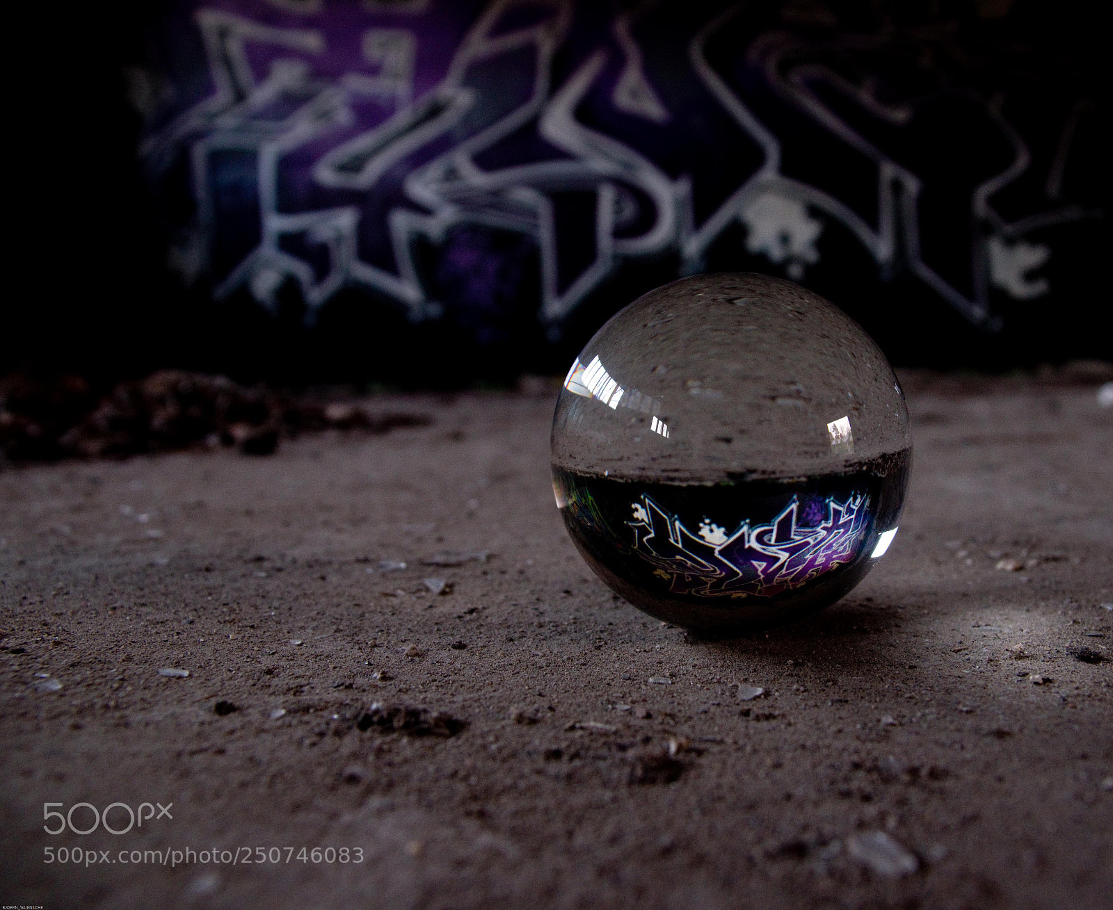 Pentax K-3 sample photo. Graffiti at night photography