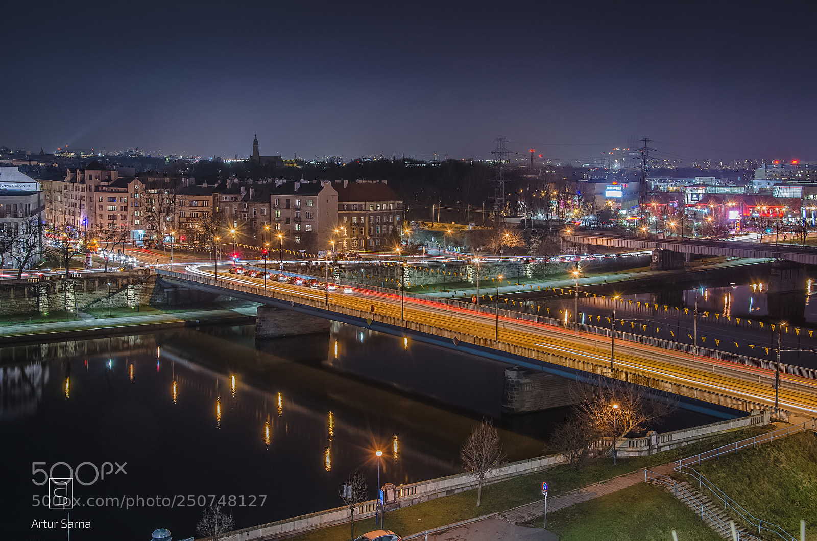 Nikon D5100 sample photo. Night panorama of krakow. photography