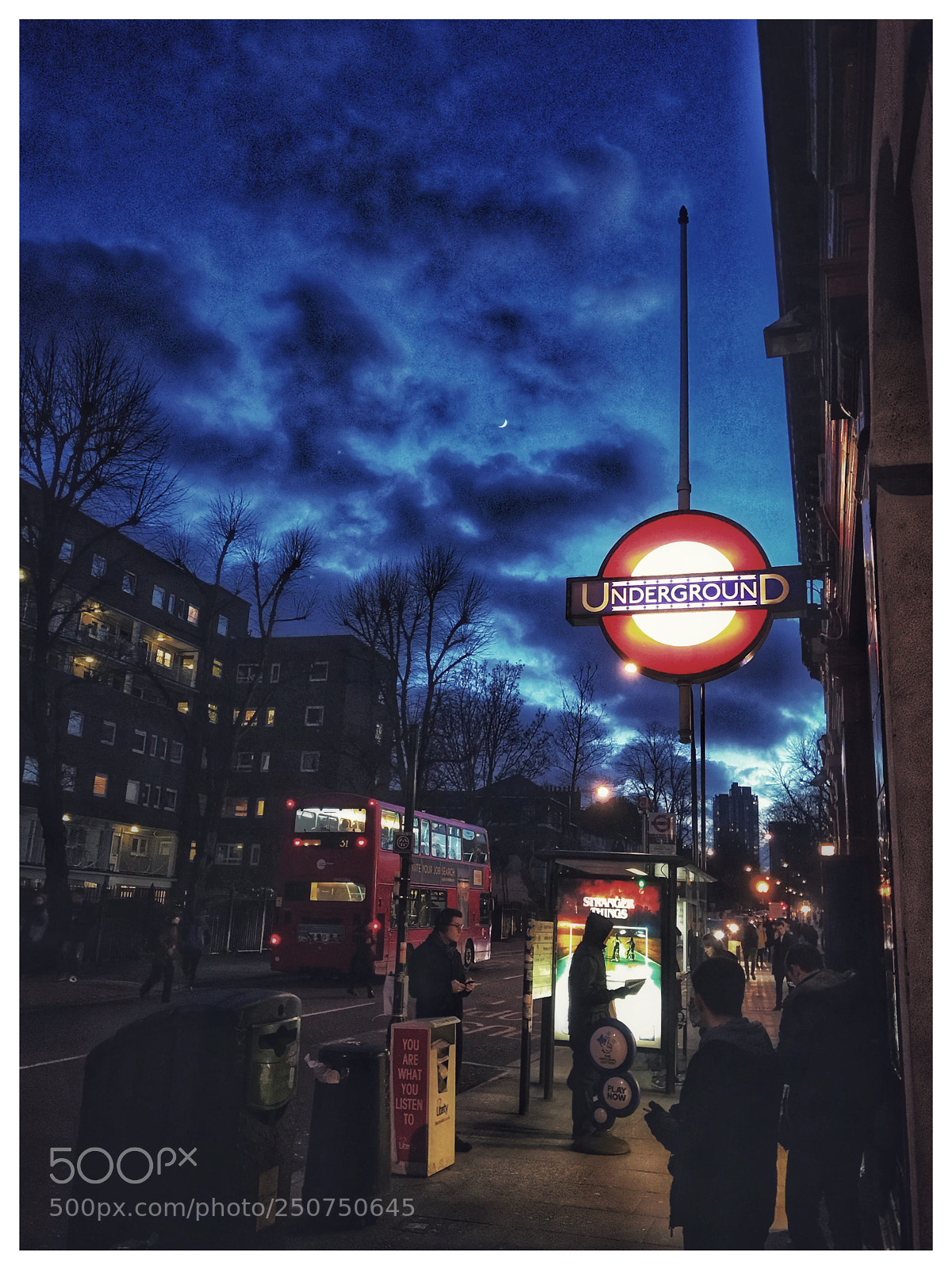 Apple iPhone 7 sample photo. Chalk farm london underground photography