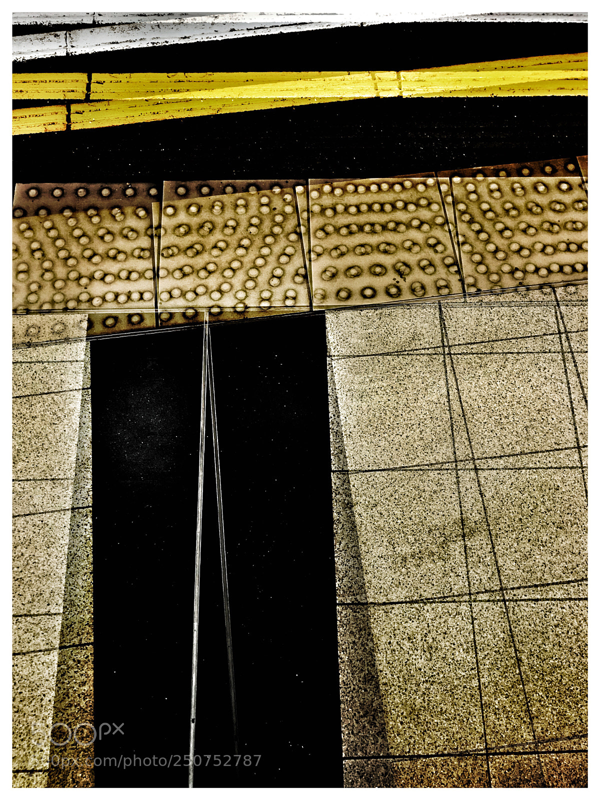 Apple iPhone 7 sample photo. London underground platform double photography