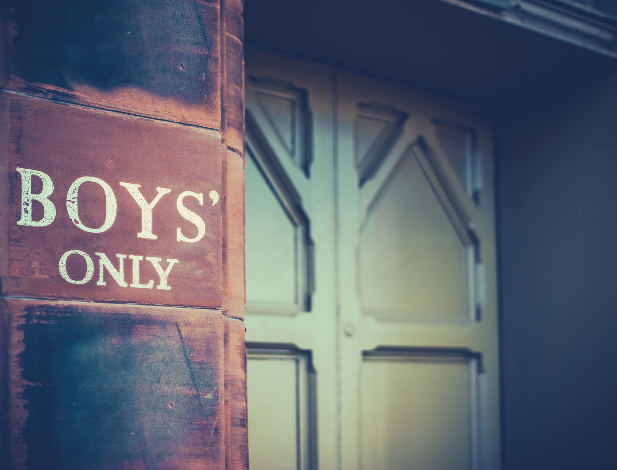 Vintage Boys Only Sign