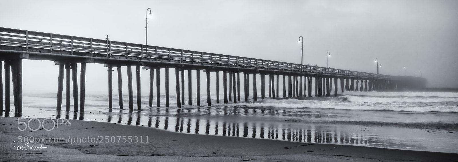 Nikon D850 sample photo. Cayucos pier photography