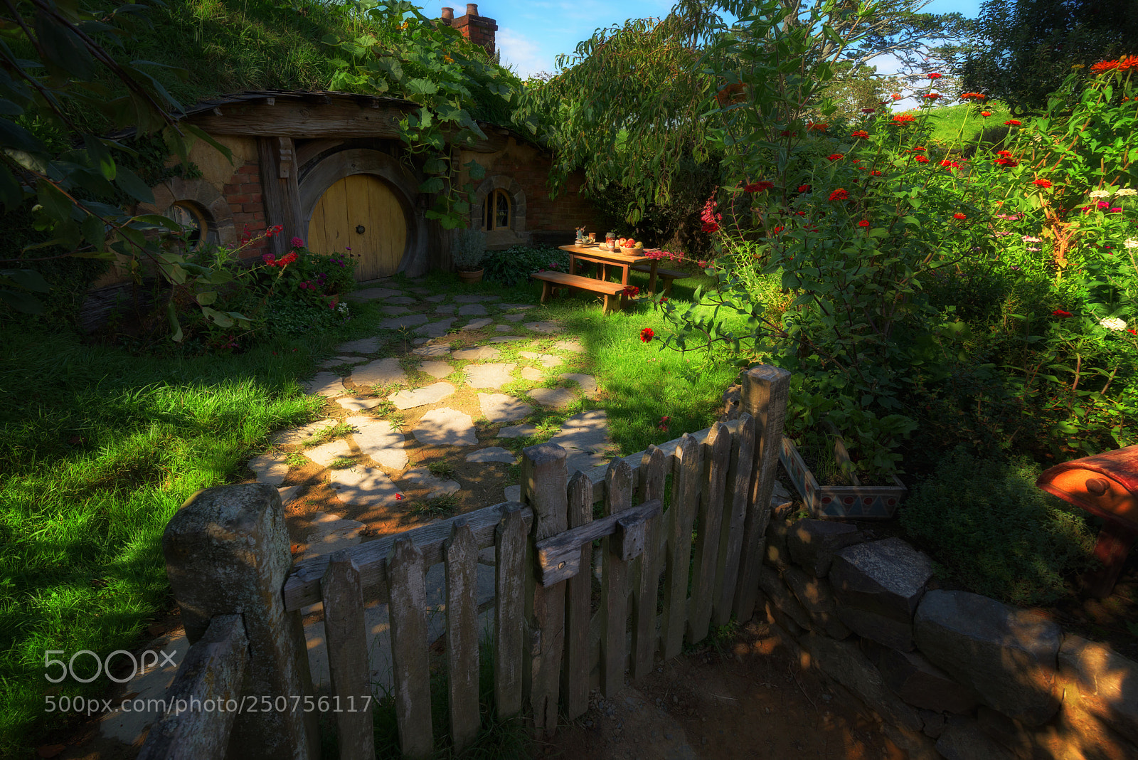 Nikon D810 sample photo. Hobbiton hut photography
