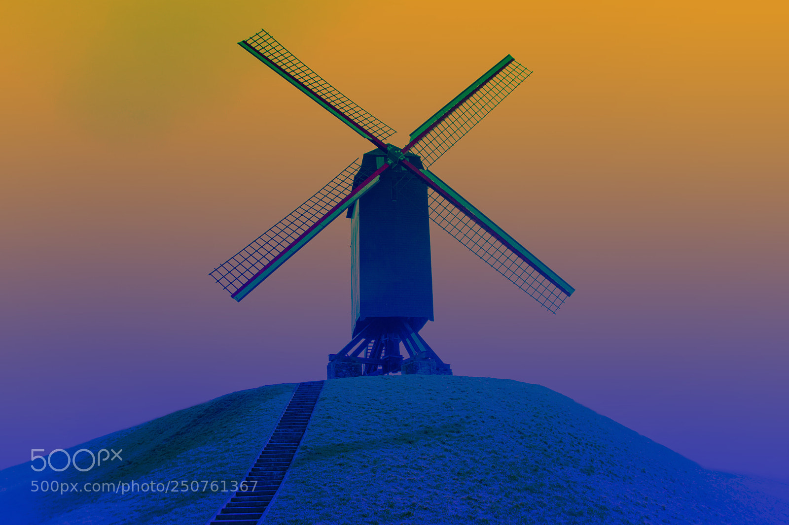 Nikon D7100 sample photo. Windmill abstract photography