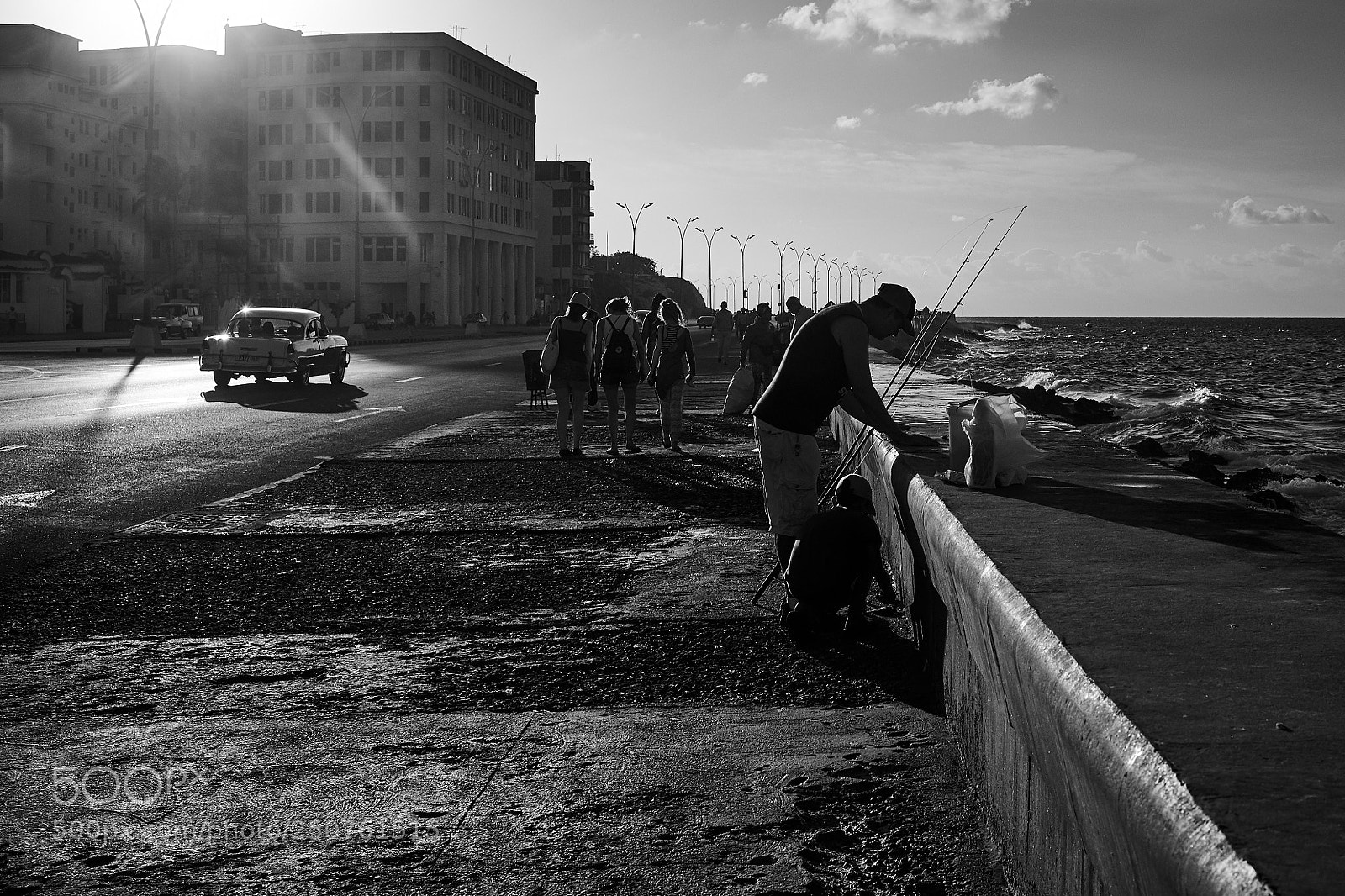 Nikon D610 sample photo. Malecon in the evening photography
