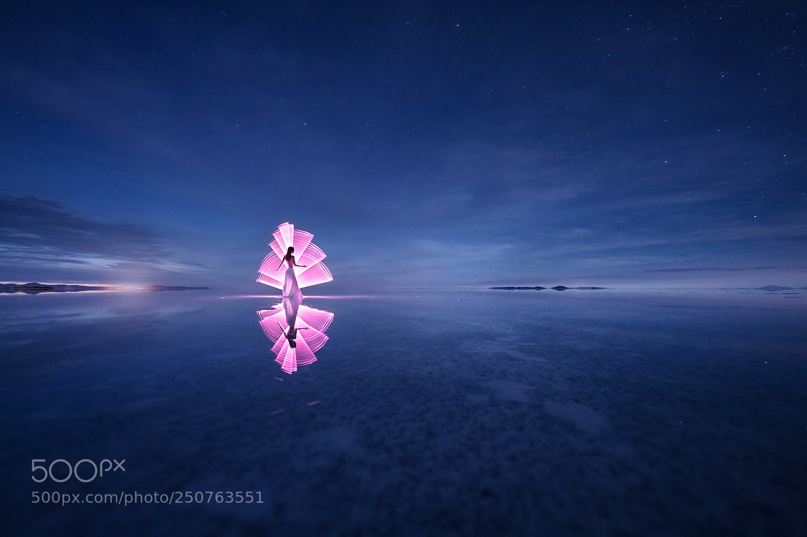 Canon EOS-1D X Mark II sample photo. Light-painting in uyuni photography