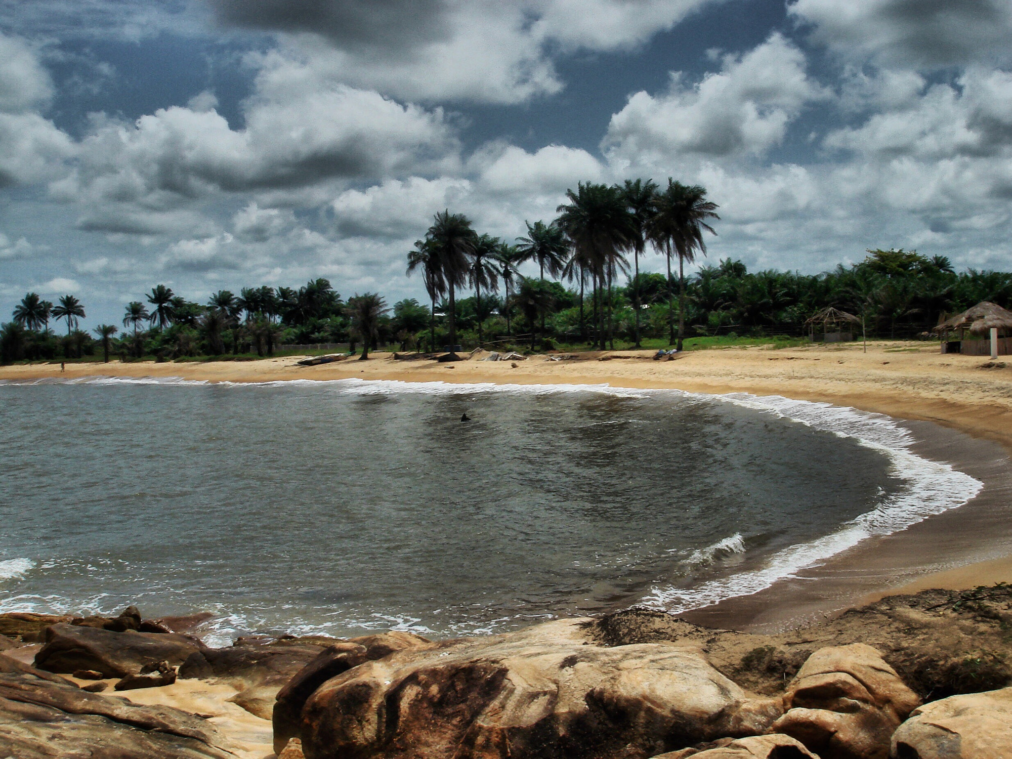 Sony DSC-T30 sample photo. Cloudy day at the beach in monrovia photography