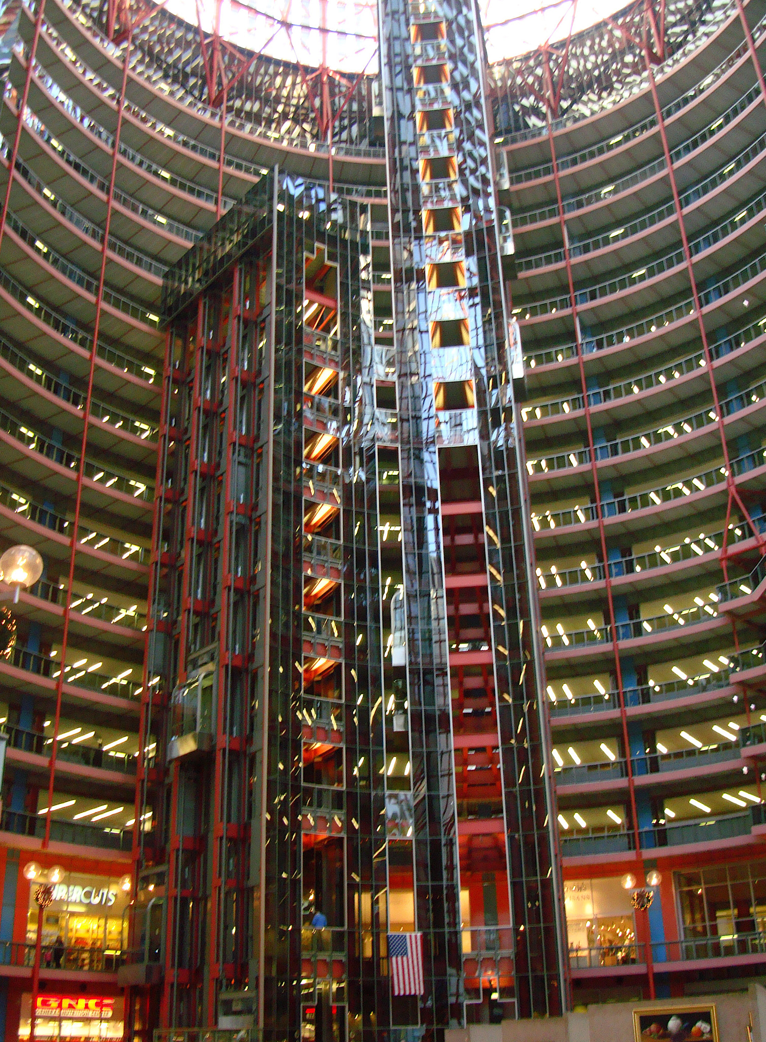 Sony Cyber-shot DSC-W300 sample photo. Atrium/ state of illinois building photography