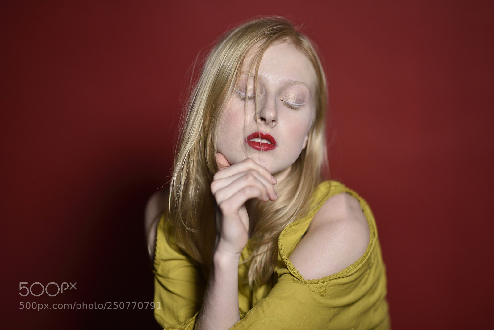 Nikon D810 sample photo. Red lips photography