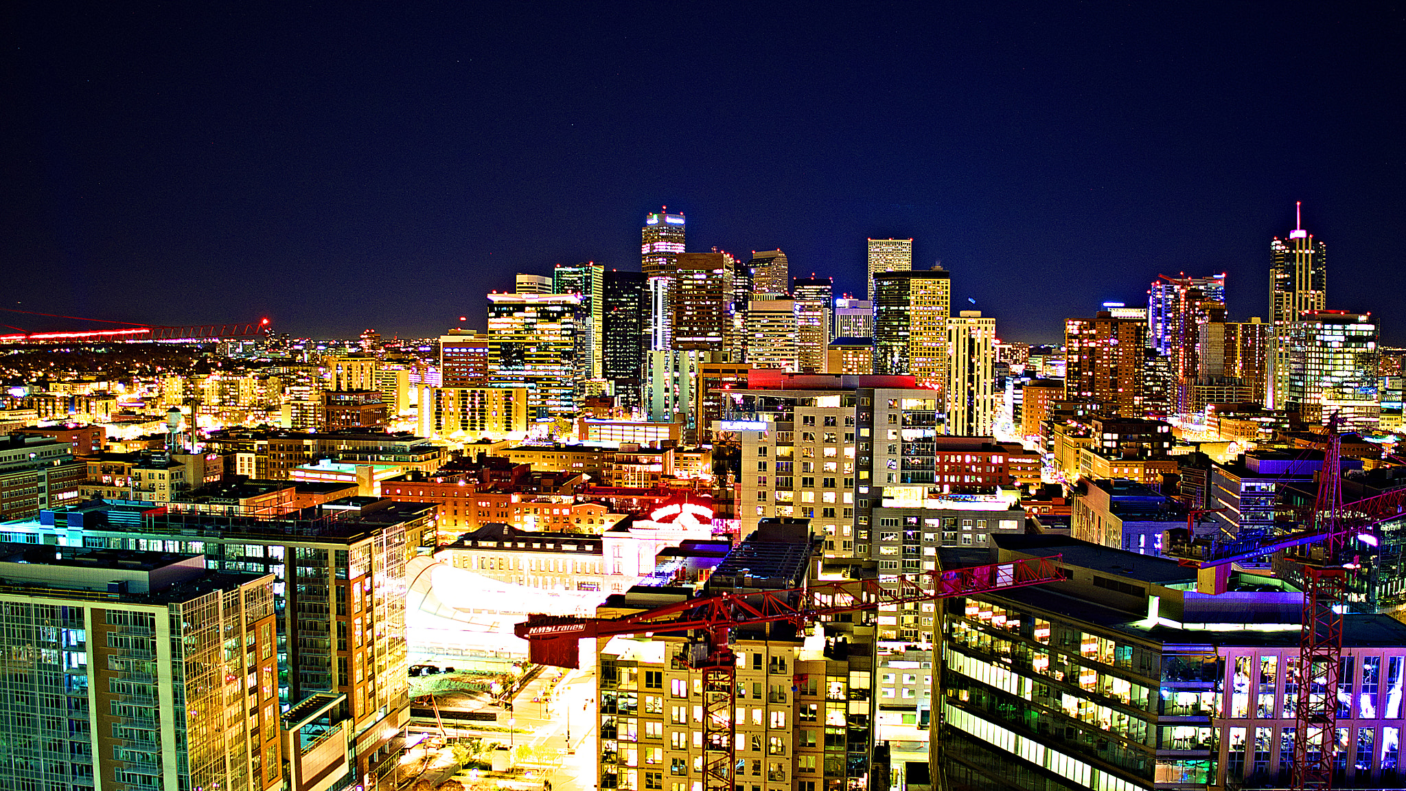 DJI FC550 sample photo. Downtown denver brilliant photography