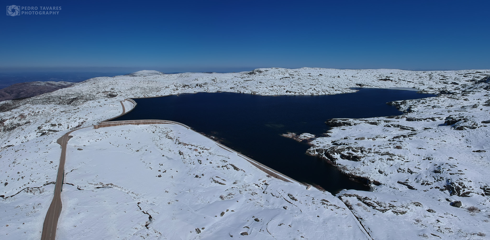 Ricoh Theta S sample photo. The snow and the lake photography