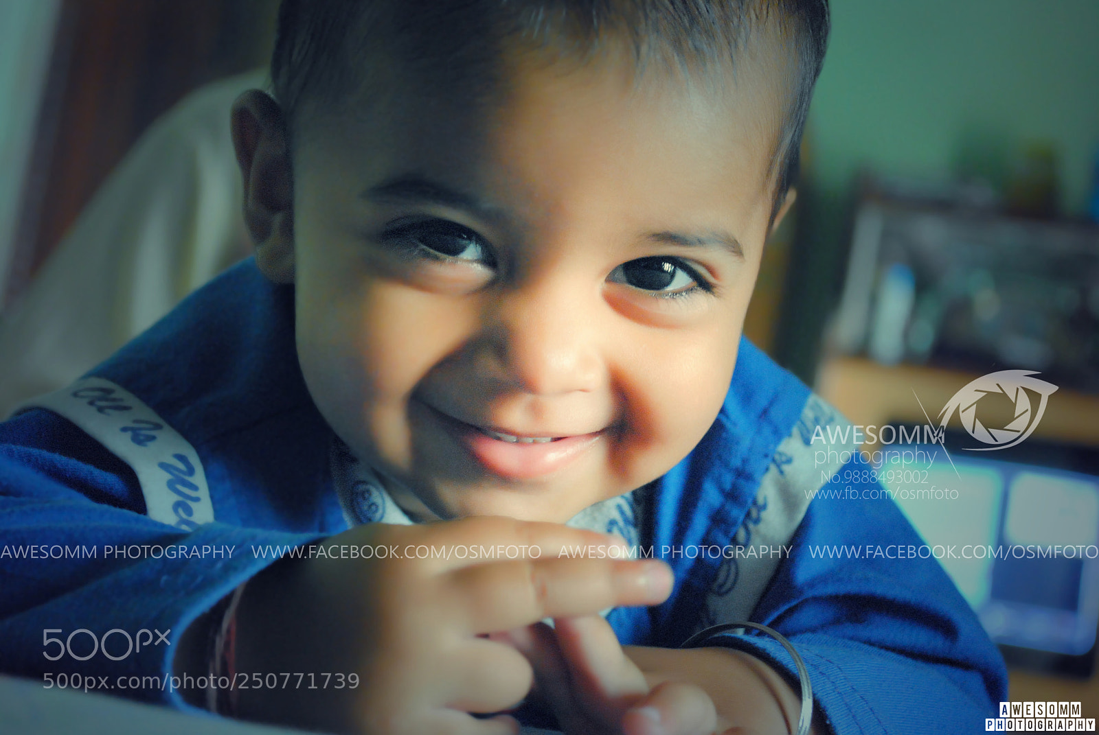 Nikon D3000 sample photo. Baby smile photography