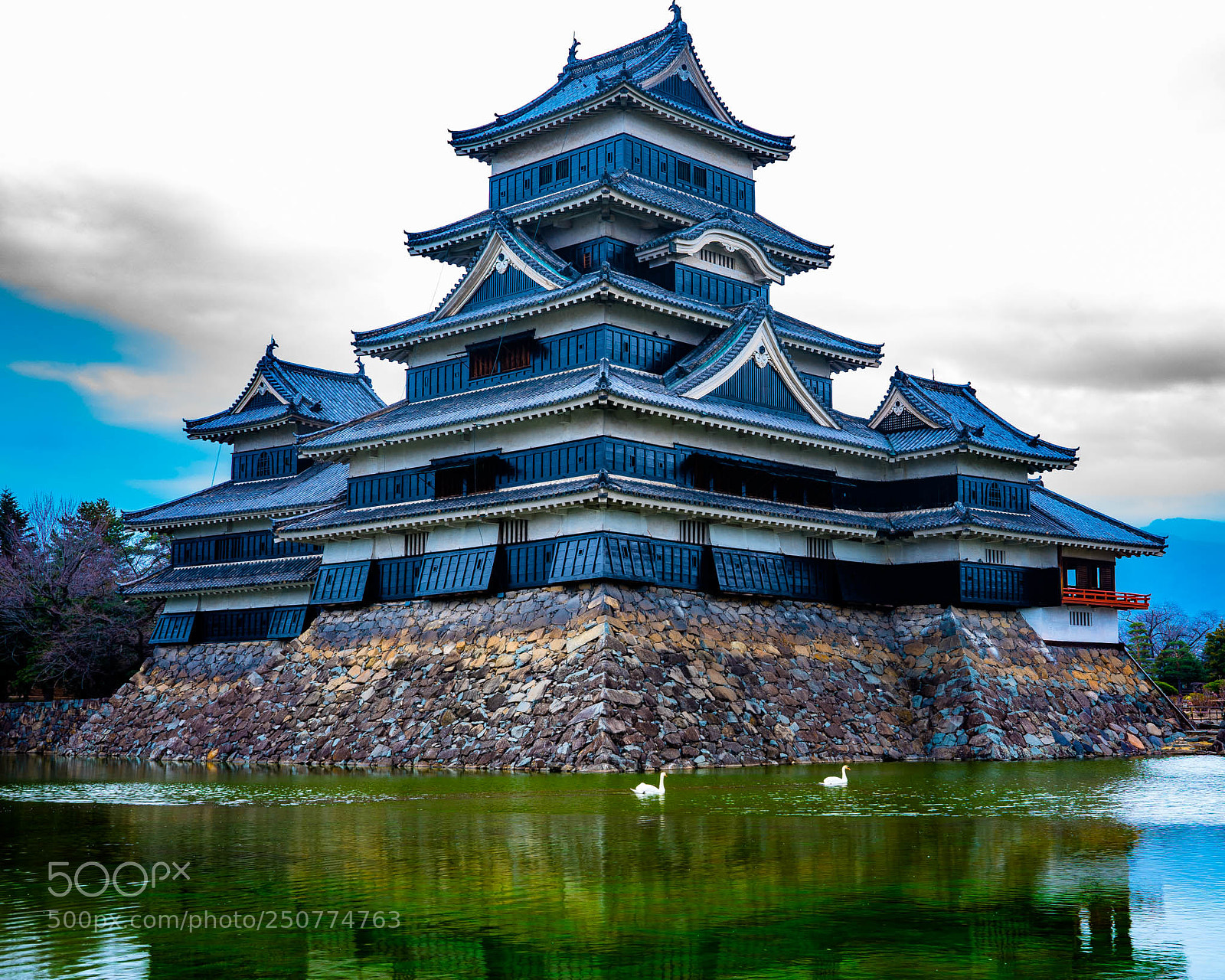 Sony a7 II sample photo. Matsumoto castle photography