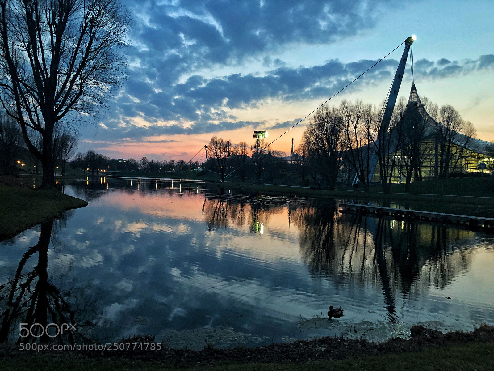 Apple iPhone 8 sample photo. Munich sunset  photography
