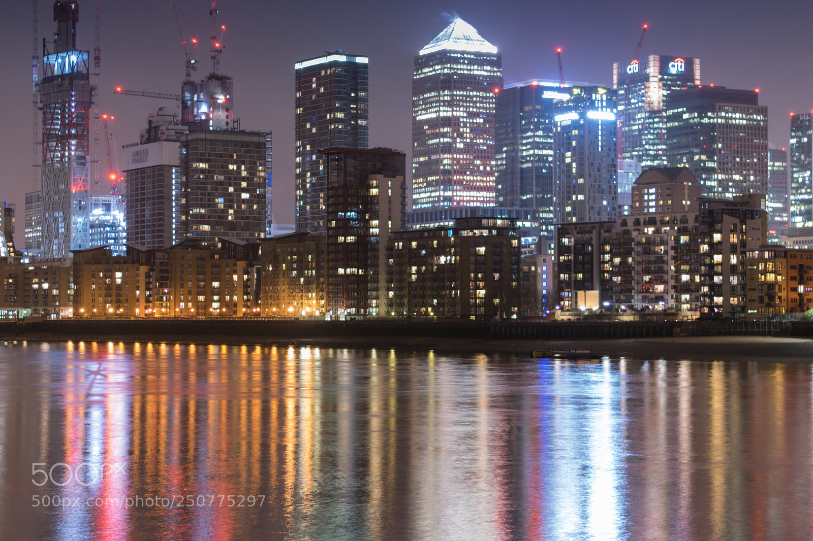 Nikon D3300 sample photo. Canary wharf london skyline photography