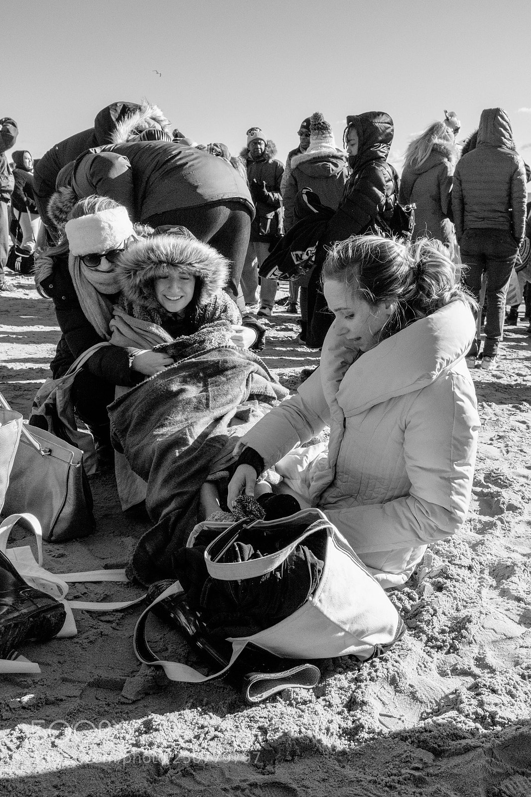 Fujifilm X100T sample photo. Polar bear plunge 2018 photography