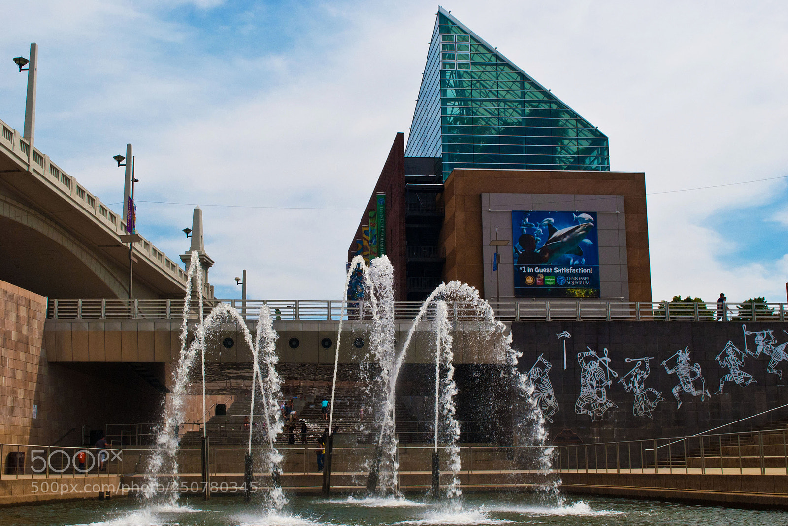 Nikon D3000 sample photo. River fountain photography