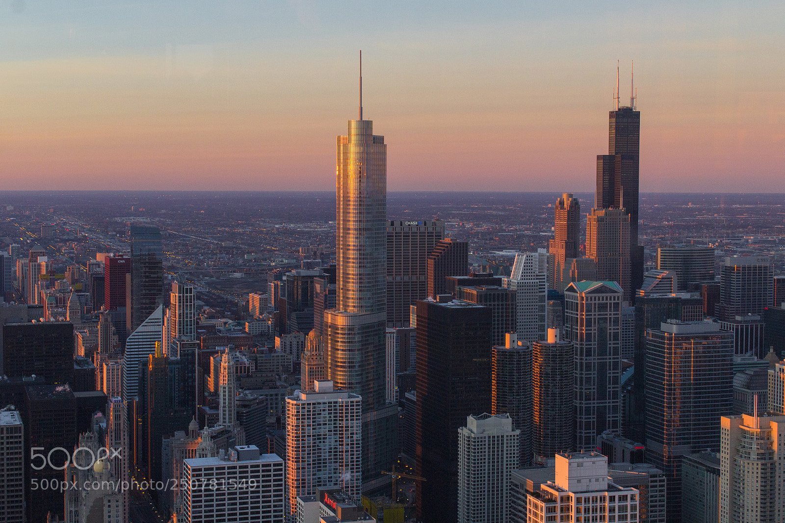 Canon EOS 1200D (EOS Rebel T5 / EOS Kiss X70 / EOS Hi) sample photo. Chicago at dawn photography