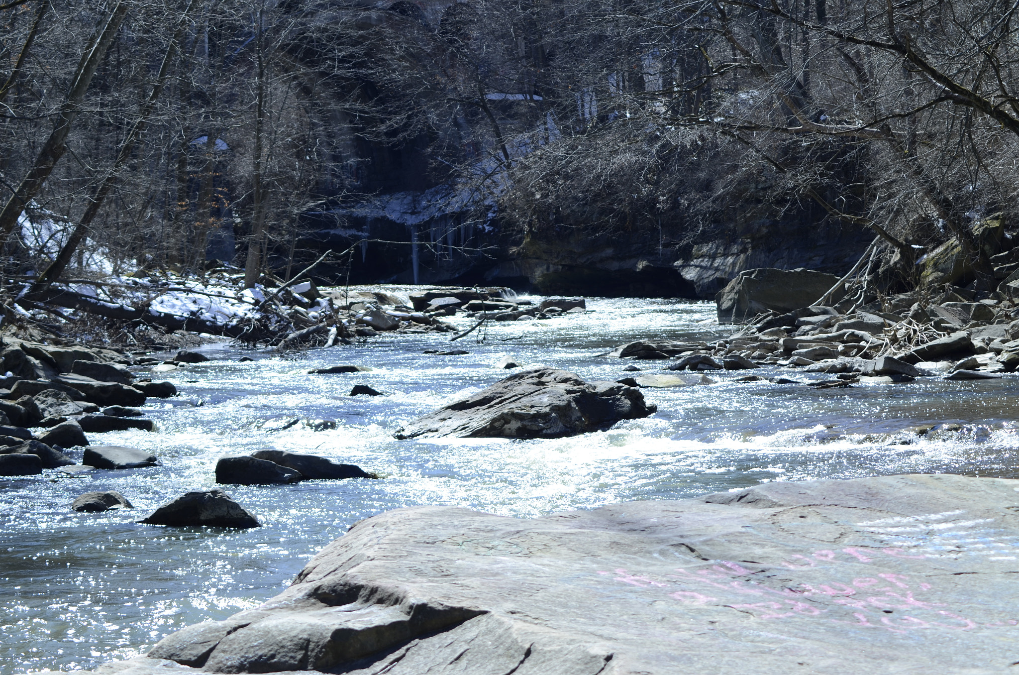Nikon AF Nikkor 70-300mm F4-5.6G sample photo. Rocky falls photography