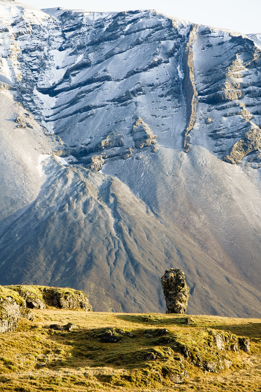 Sony a7R III sample photo. Snow dusted mountain photography