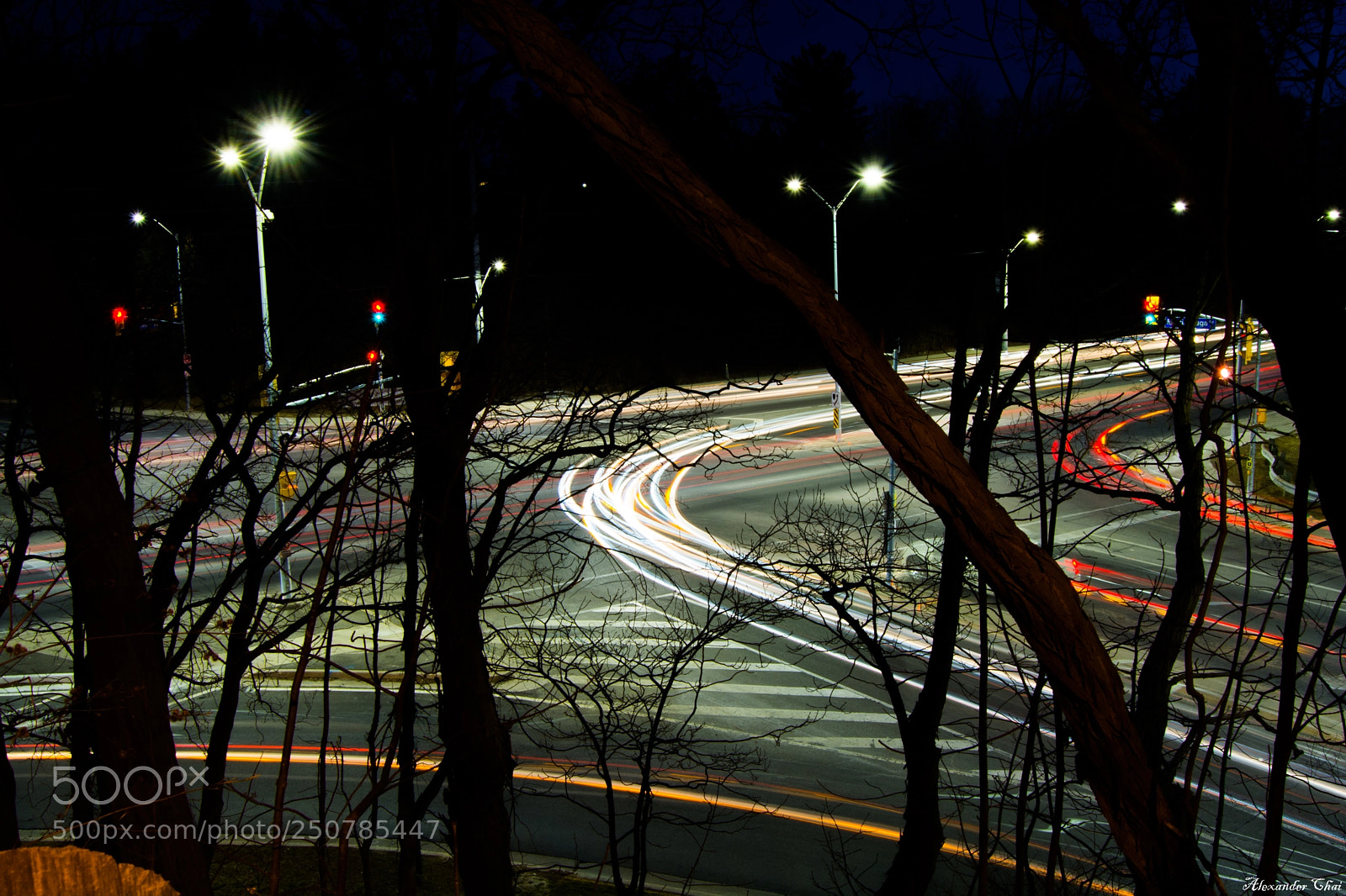 Nikon D7100 sample photo. Light trail photography