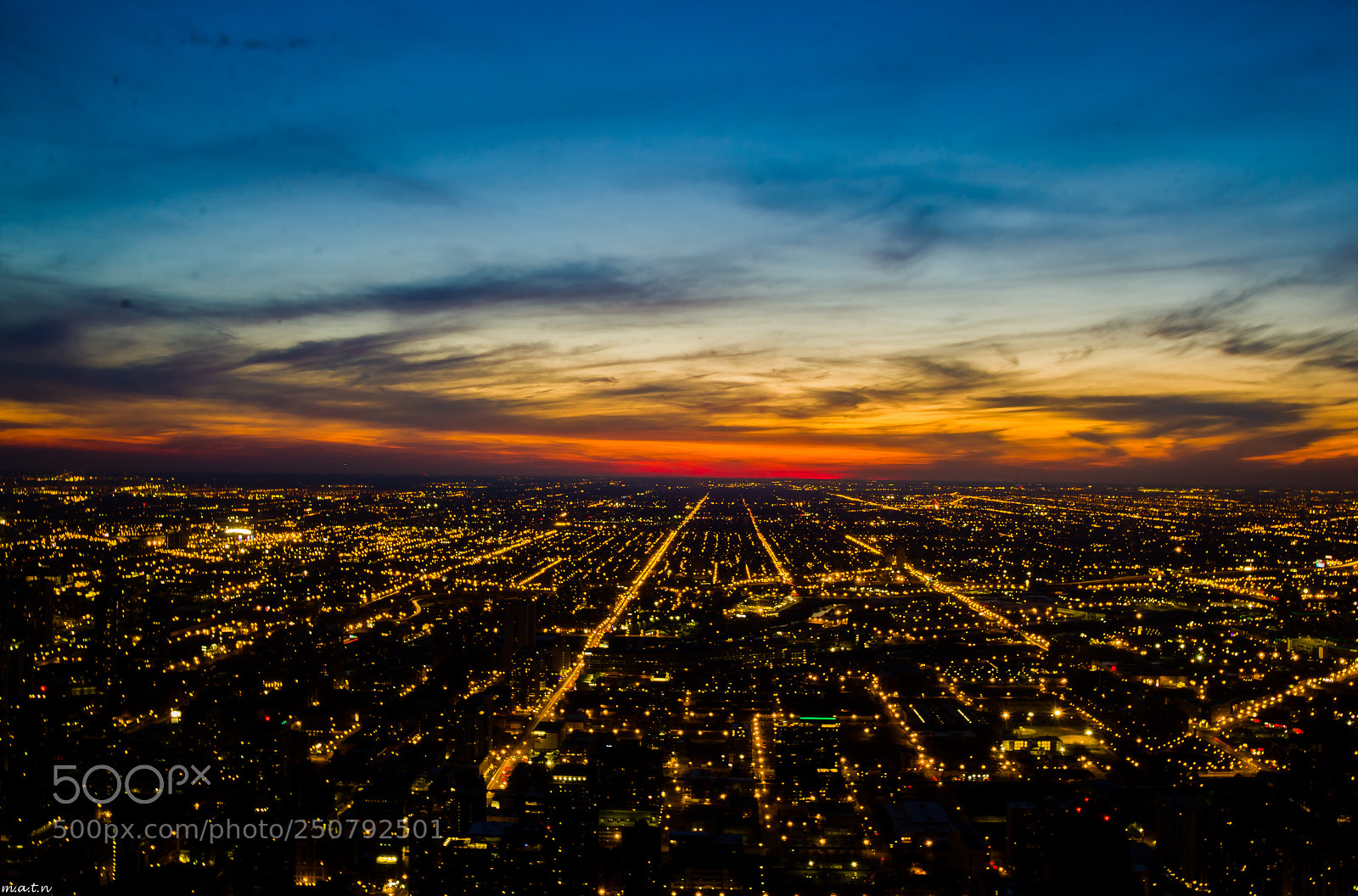 Canon EOS 60D sample photo. Chicago sunset photography