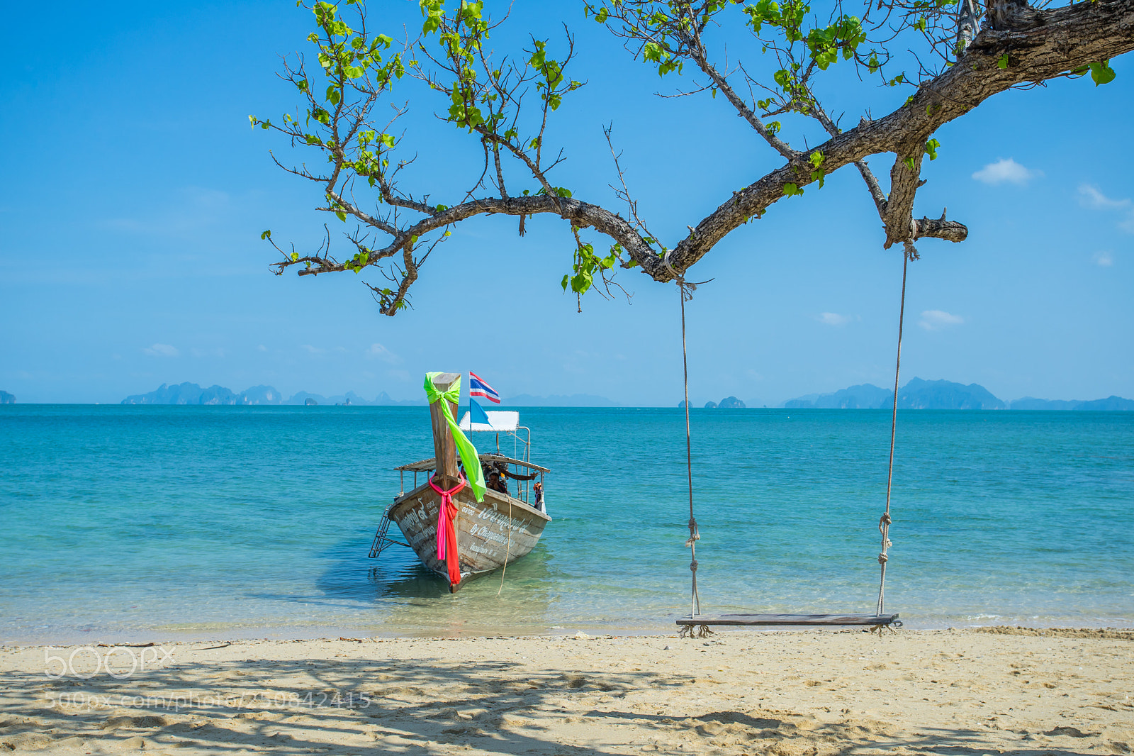 Sony a7 II sample photo. Long tail boat anchored photography