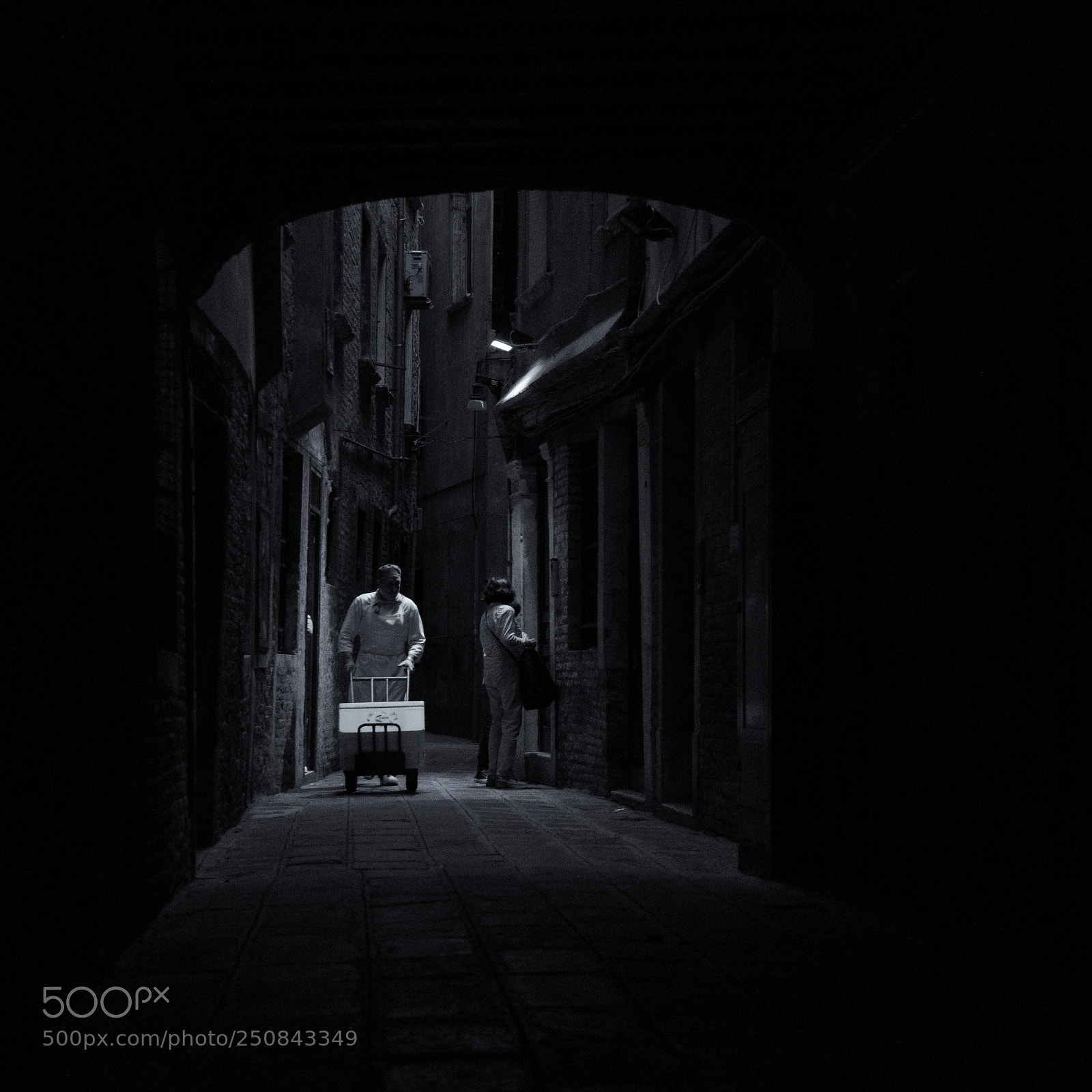 Sony a7R sample photo. Venice night delivery photography