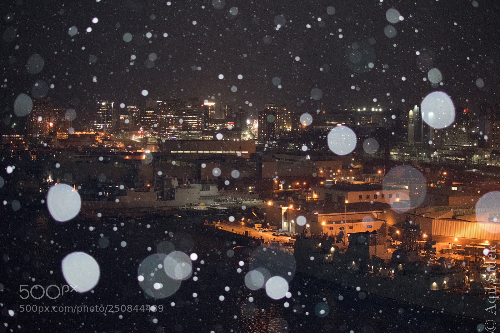 Nikon D5300 sample photo. Snowy night on the photography