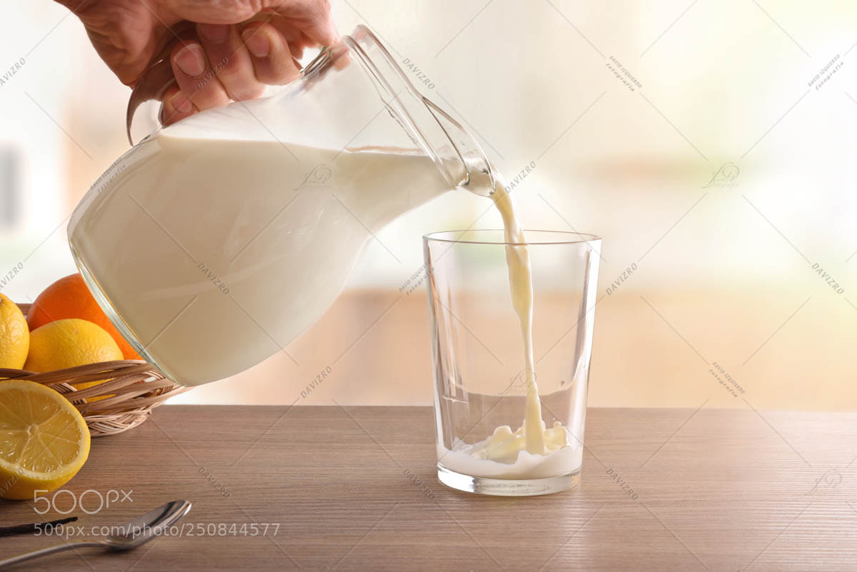 Nikon D810 sample photo. Filling glass of milk photography