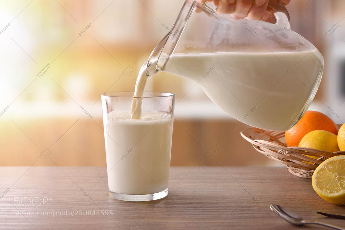 Nikon D810 sample photo. Glass of milk for photography