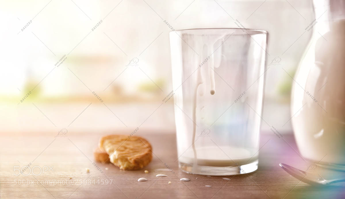 Nikon D810 sample photo. Glass of milk for photography