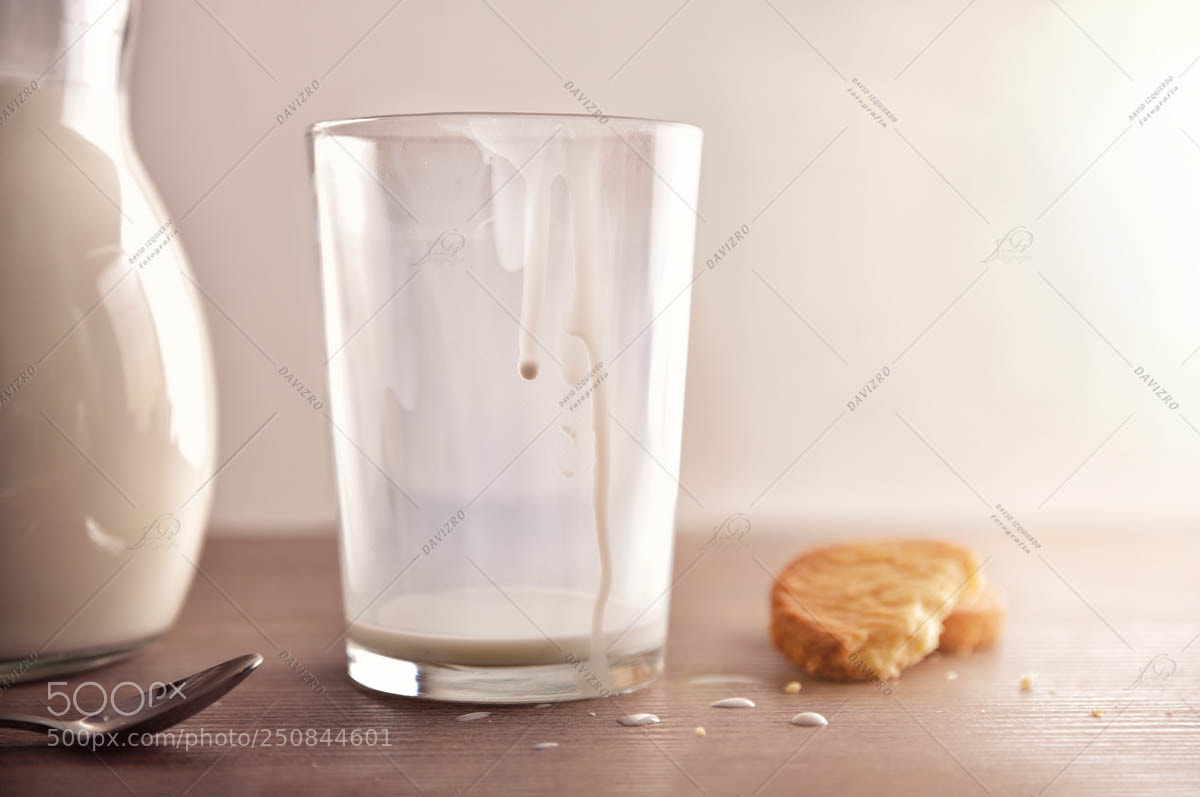 Nikon D810 sample photo. Glass of milk for photography