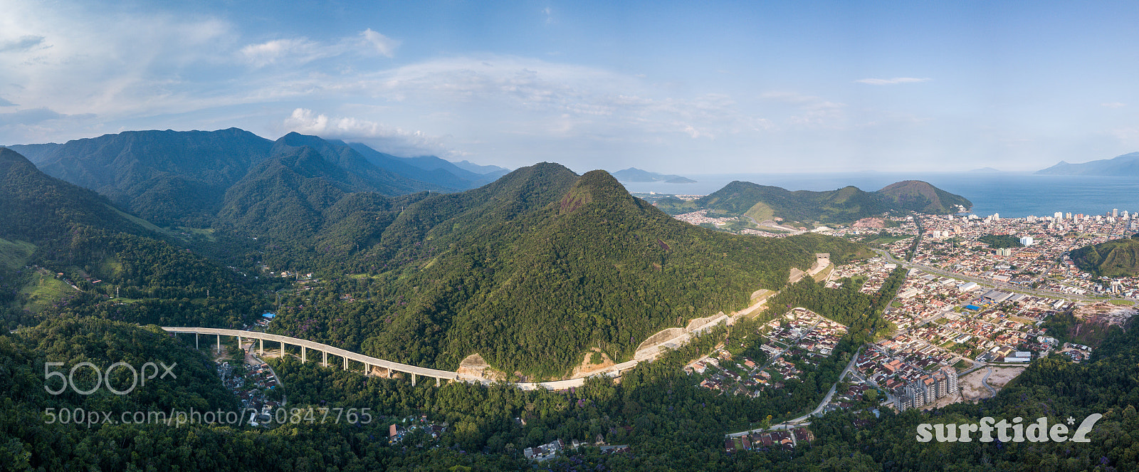 DJI FC220 sample photo. Panoramic view of serra photography