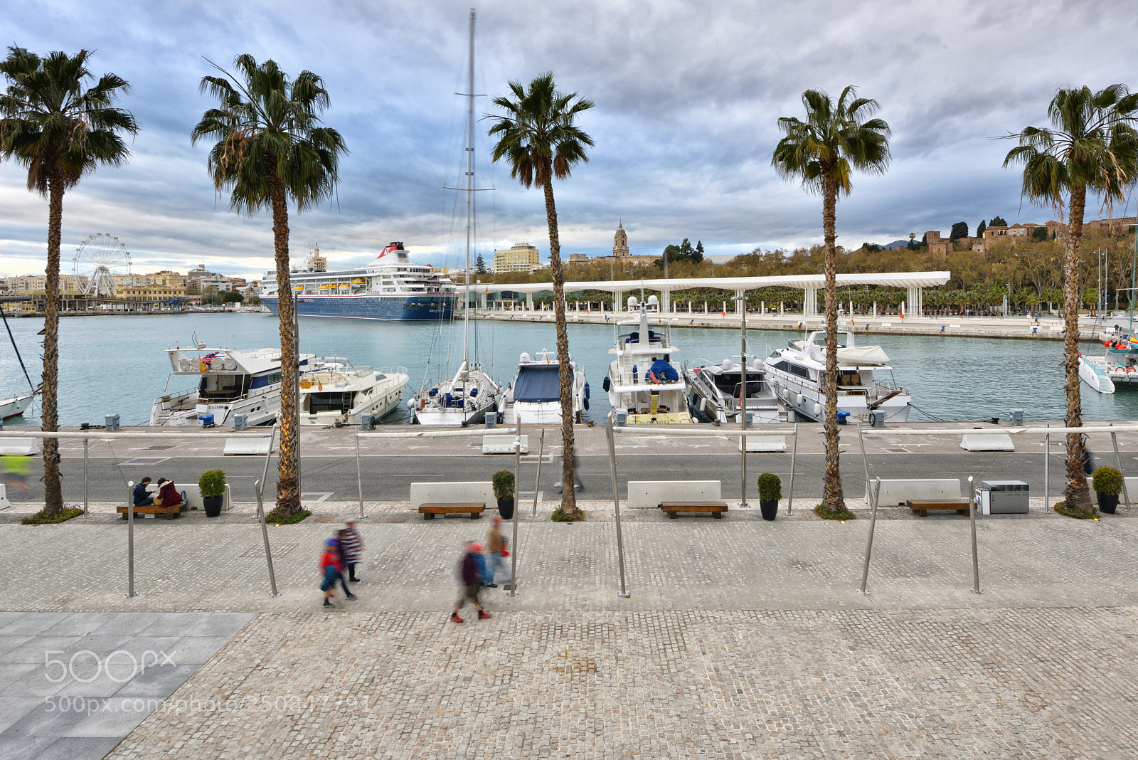 Nikon D810 sample photo. Malaga marina photography