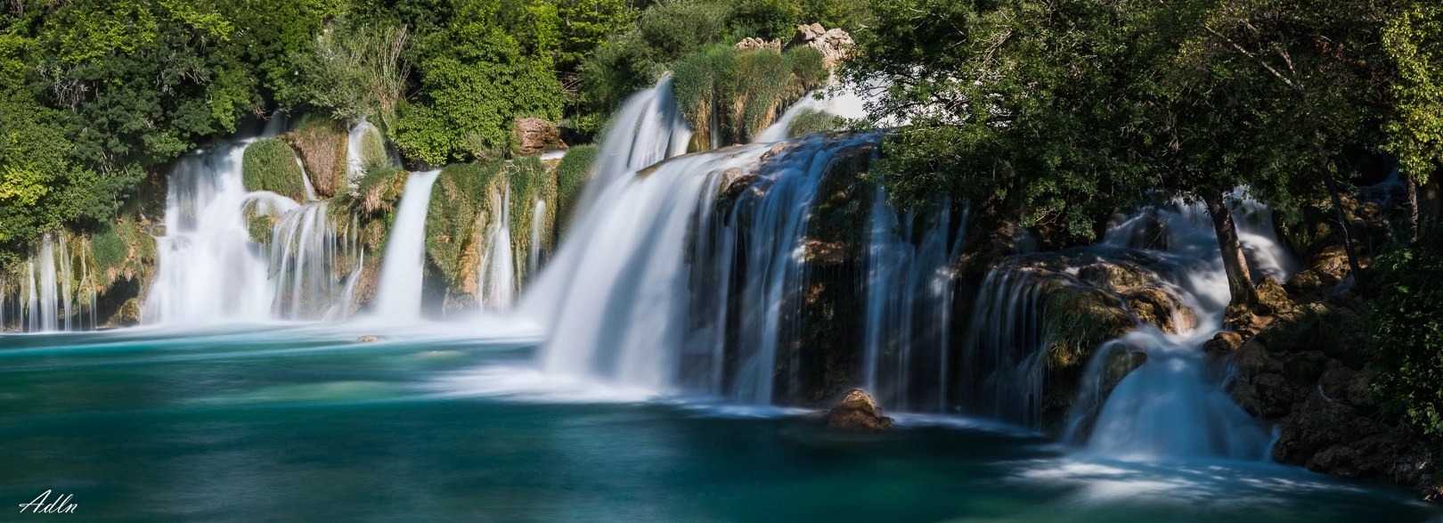 Relax in front of one of the Krka River waterfalls