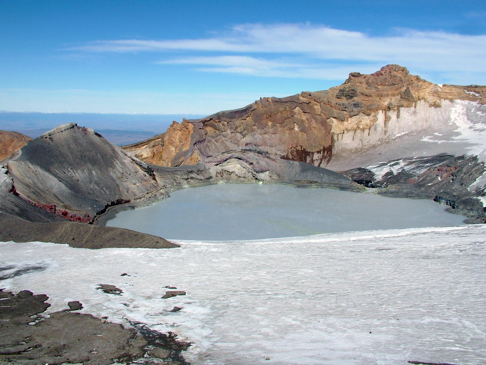 Fujifilm FinePix S20Pro sample photo. Crater lake, mount ruapehu, new zealand photography