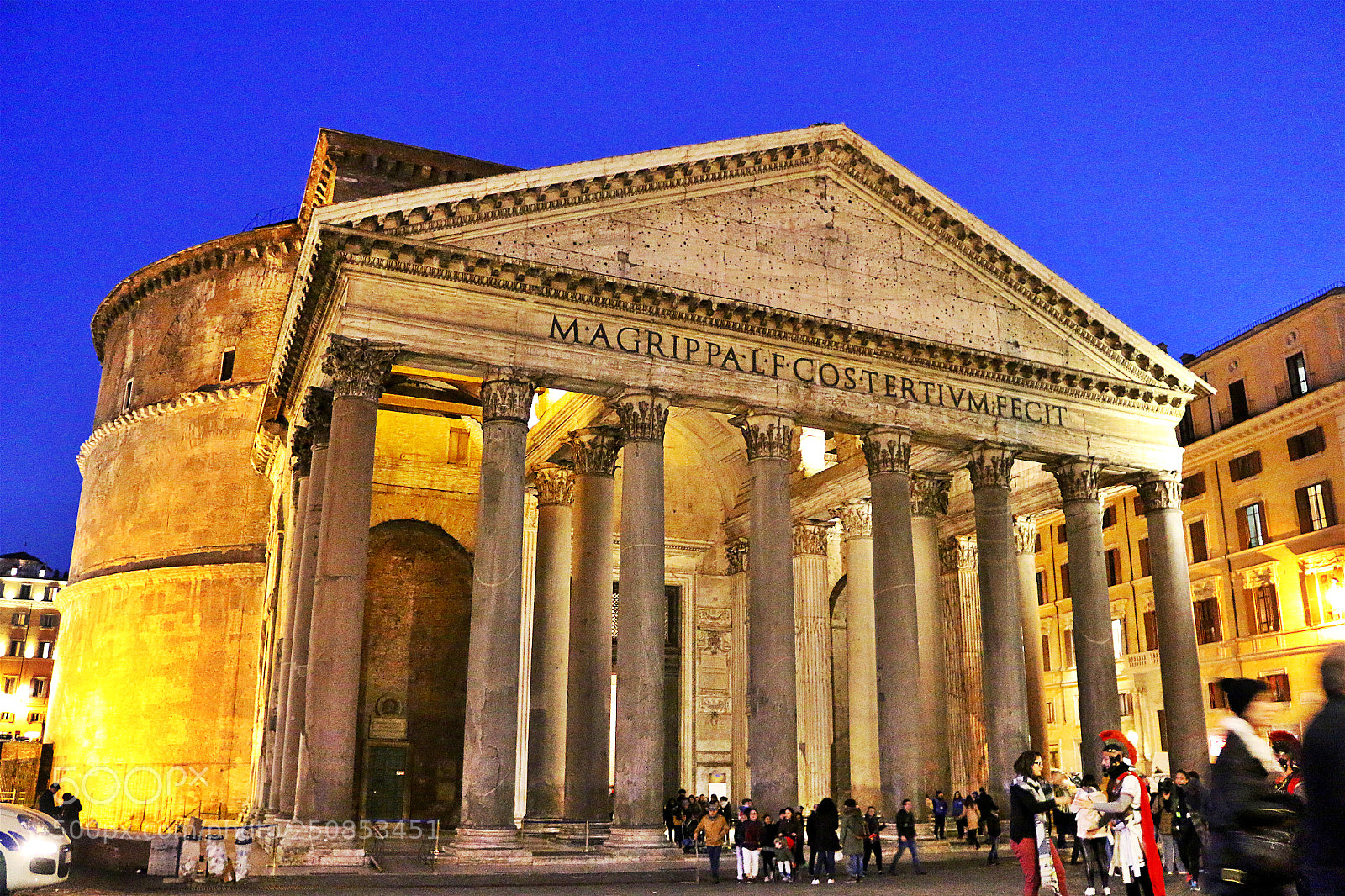 Canon EOS 70D sample photo. Pantheon in night view photography