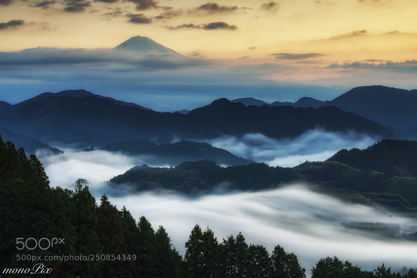 Sony a7R III sample photo. Dawn of mt. fuji photography
