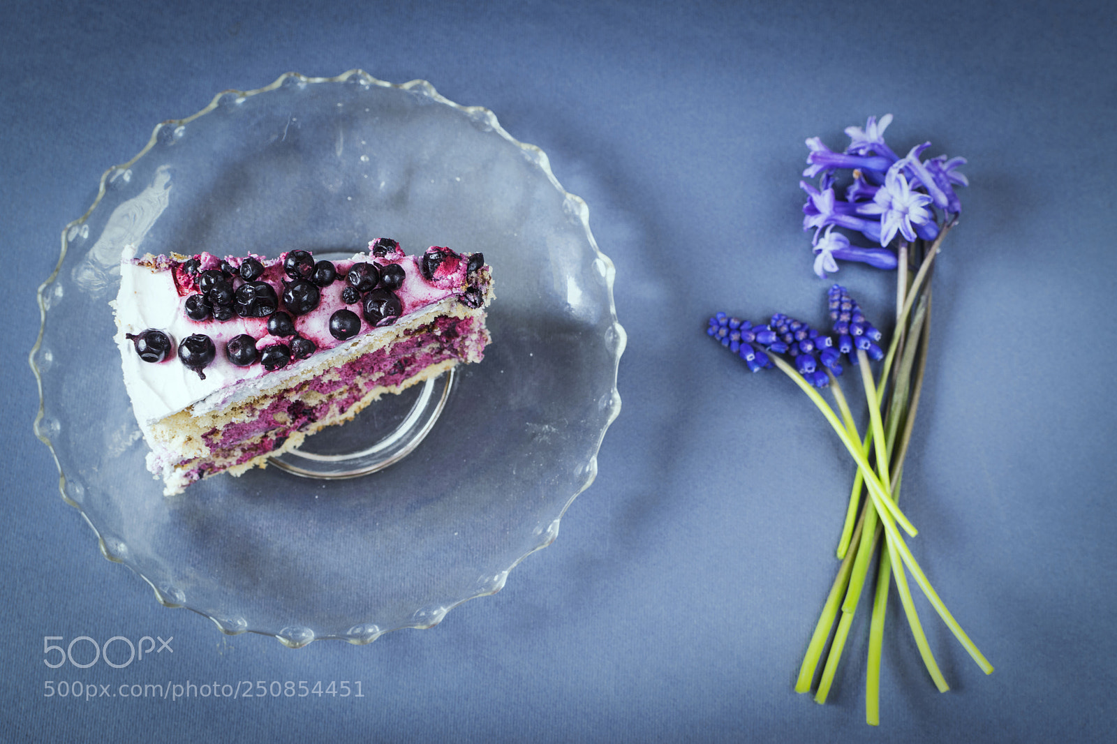 Nikon D3300 sample photo. Piece of blueberry cake photography